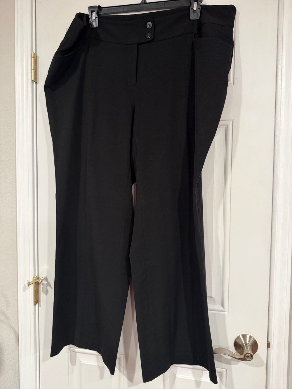 Rafaella Black Wide Leg Dress Pants